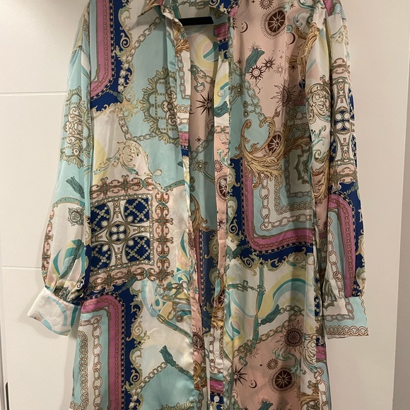 STELLAR COMPASS BUTTON DOWN SHIRT DRESS - VICI - Picture 2 of 3